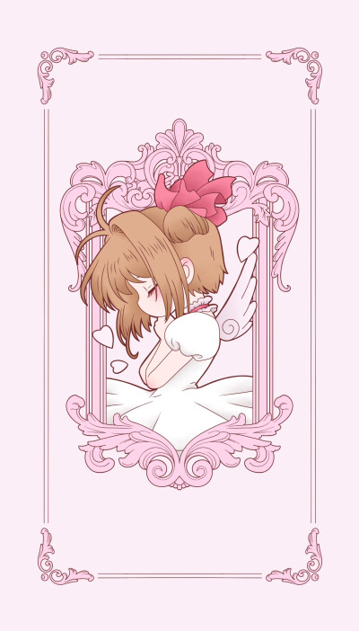 魔卡少女樱壁纸，可爱唯美的侧颜
画师@百事都可乐-_- 