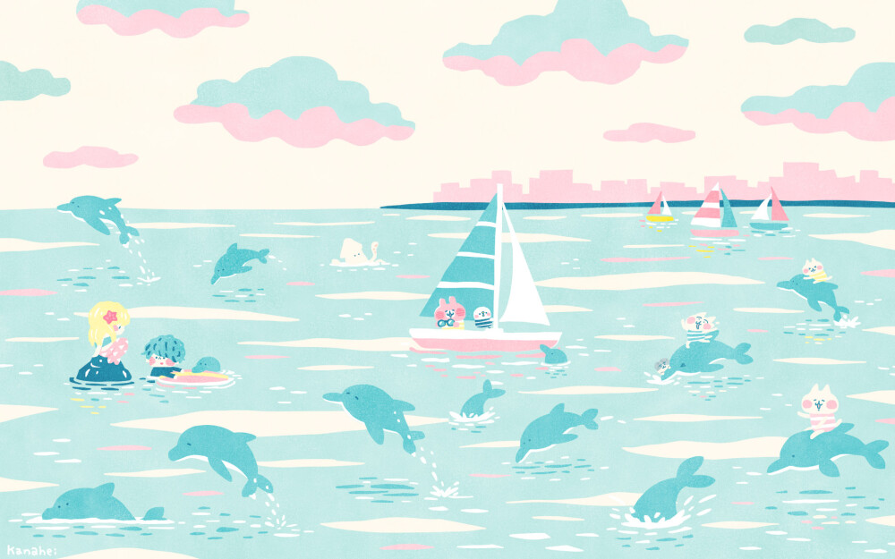 卡娜赫拉小动物，可爱治愈系壁纸