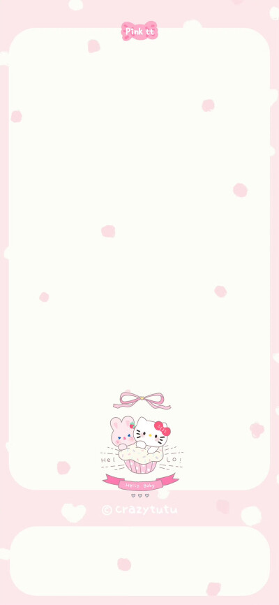 HelloKitty梦幻粉色手机套图壁纸
画师@_crazytutu 