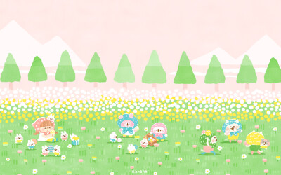 卡娜赫拉小动物，可爱治愈系壁纸