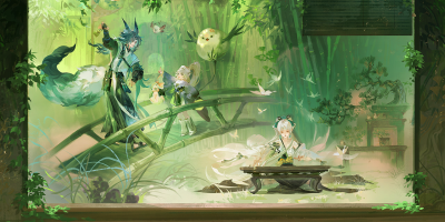 阴阳师 【应援优胜】竹 萤草·幽篁里 【应援优胜】兰 妖狐·兰芳客 【应援优胜】松 不知火·松山月
与君任侠
（重发 之前忘了标对应元素…）