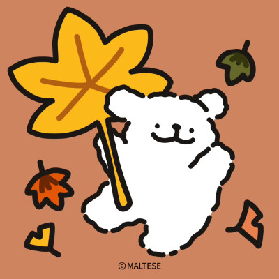 小狗送来秋天的思念