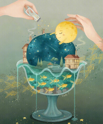 梦幻童话风格月亮相关插画
原画师noelle.illustration