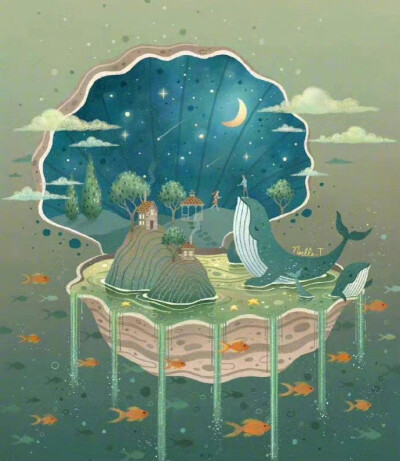 梦幻童话风格月亮相关插画
原画师noelle.illustration