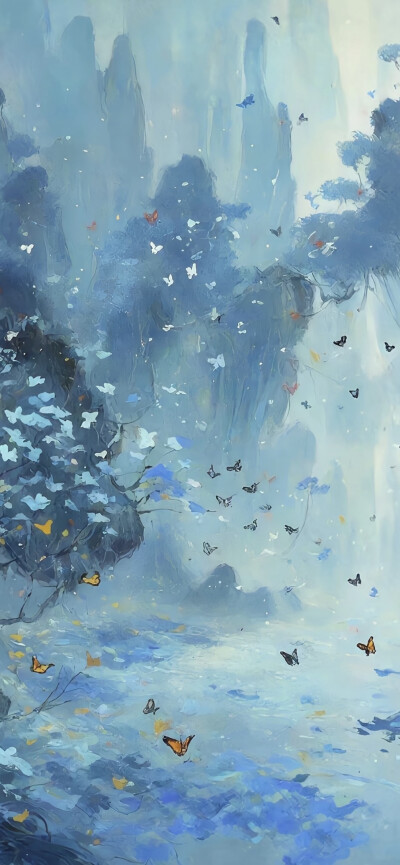 动漫场景壁纸，插画壁纸