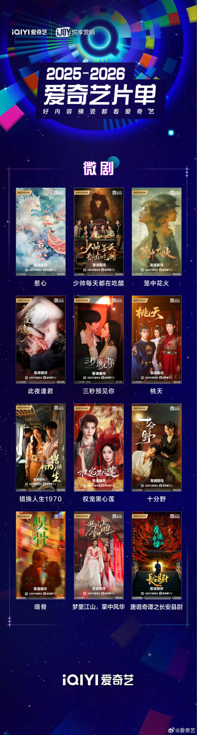 2025-2026爱奇艺片单