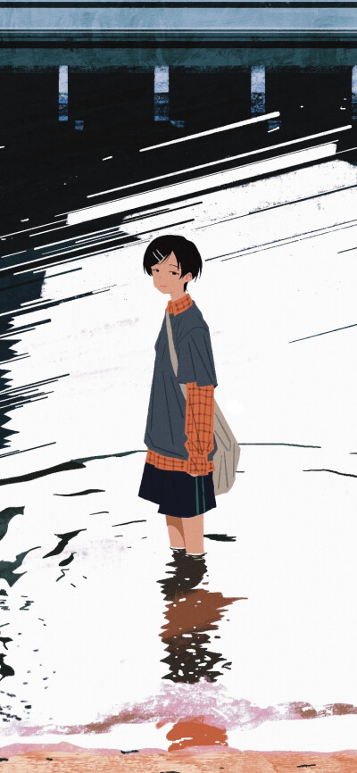 动漫场景壁纸，插画壁纸