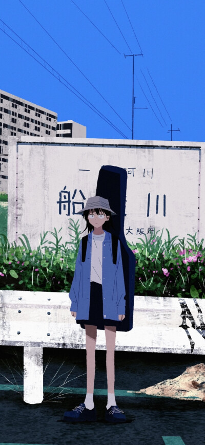 动漫场景壁纸，插画壁纸