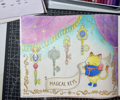 No.67 猫咪杂货店与魔法钥匙
工具：得韵彩虹
