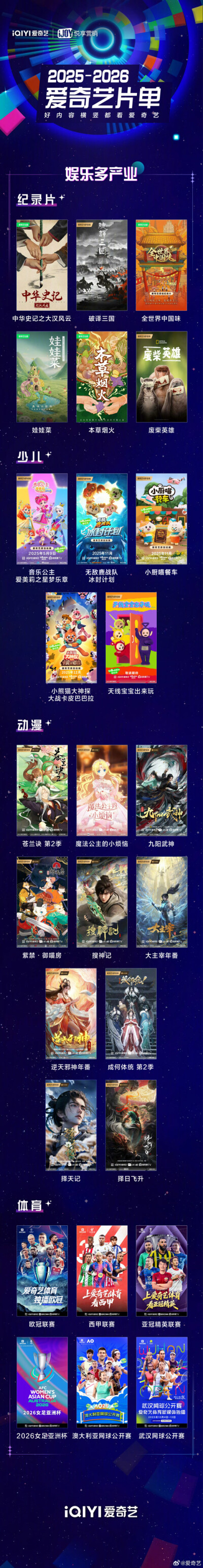 2025-2026爱奇艺片单