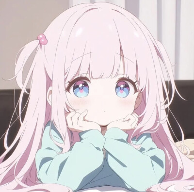 粉色卡通女头