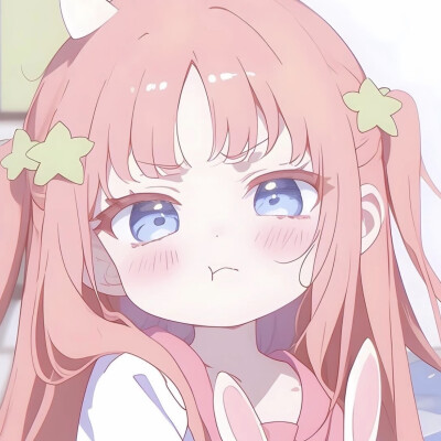 粉色卡通女头