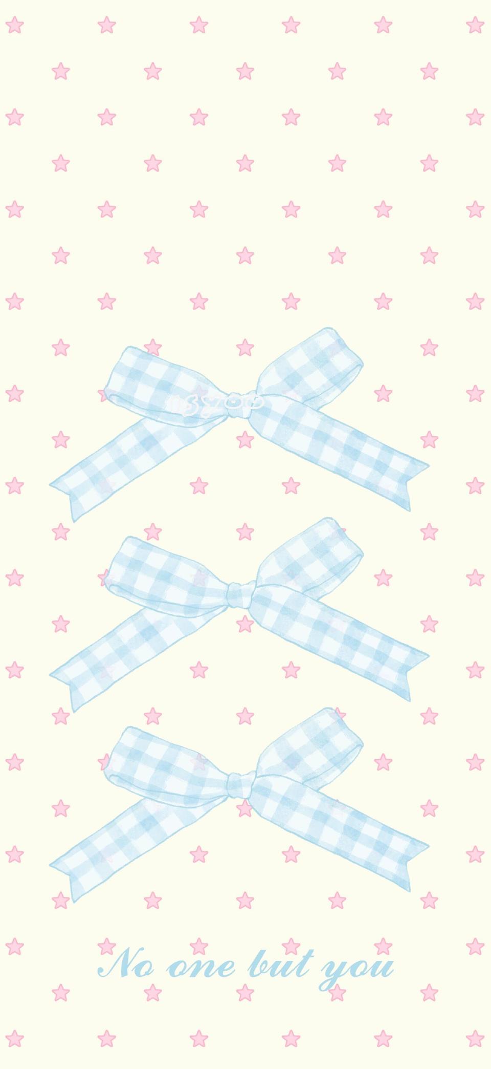 ins风蝴蝶结壁纸 