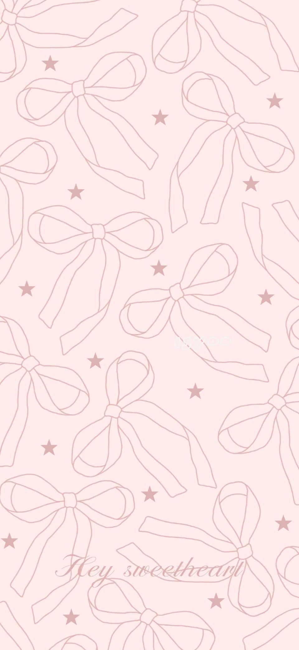 ins风蝴蝶结壁纸 