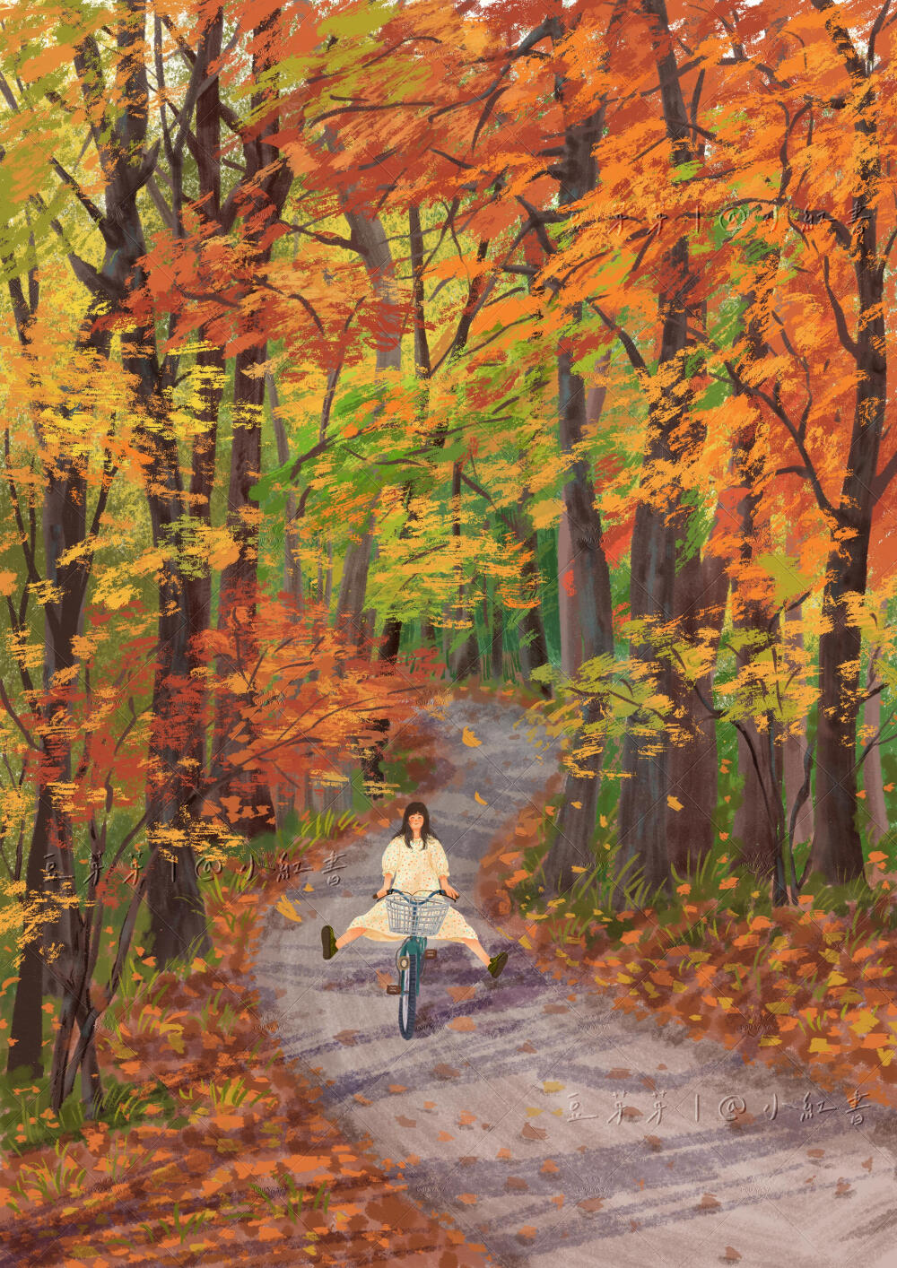 和秋天撞个满怀～