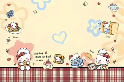 hello kitty电脑壁纸·图源微博