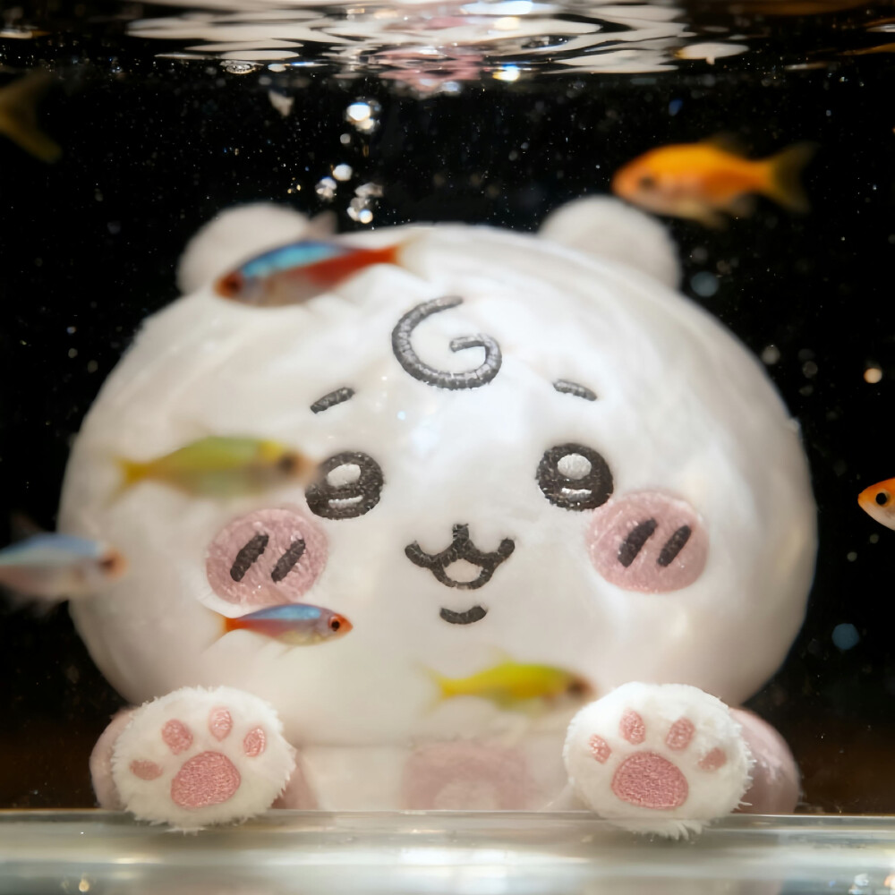 并不喜欢吃鱼
#玩偶头像#