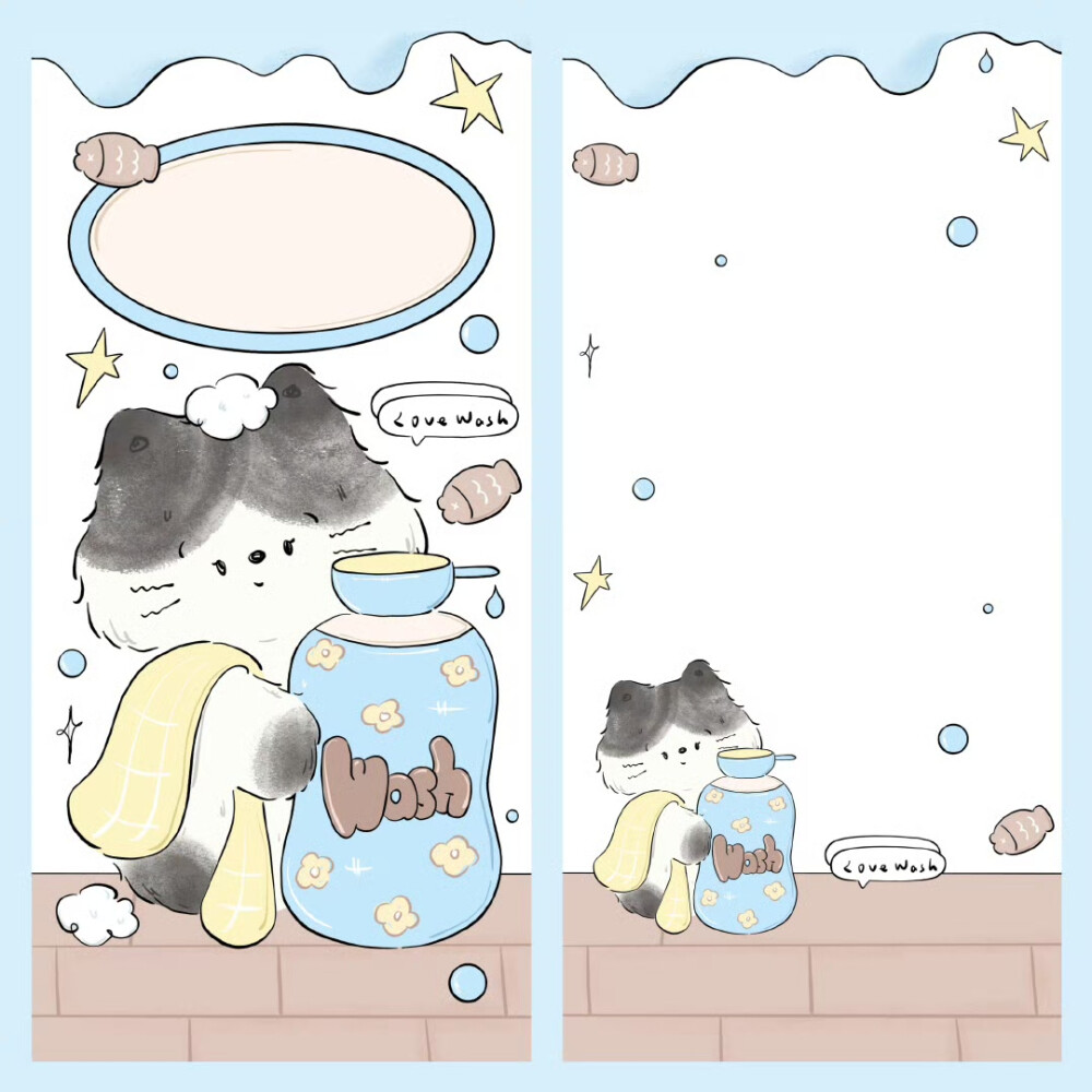 淋浴洗澡猫咪壁纸+套图