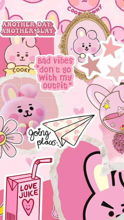 KPOP壁纸第54弹（line friends-cookie拼贴壁纸）