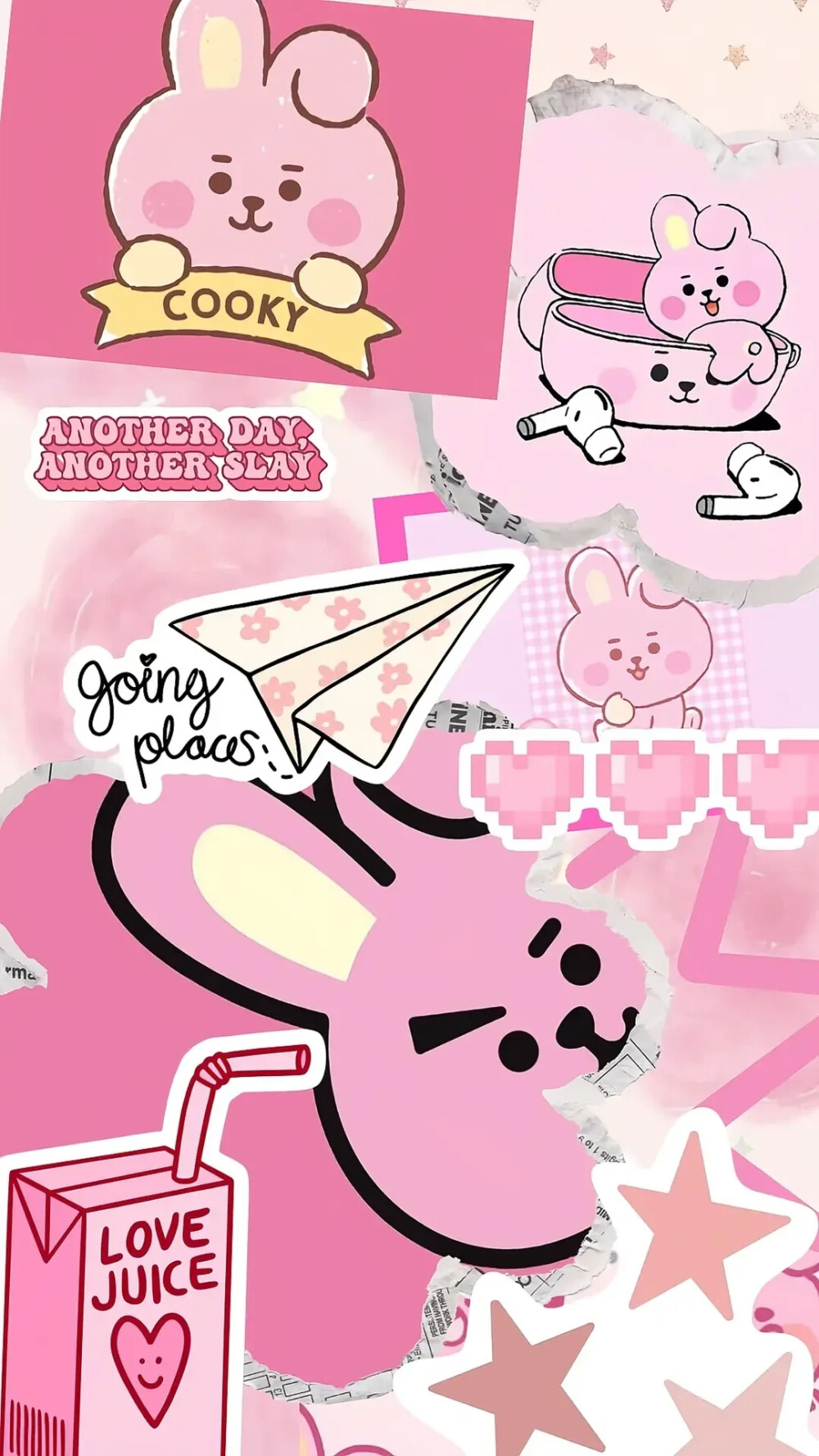 KPOP壁纸第54弹（line friends-cookie拼贴壁纸）