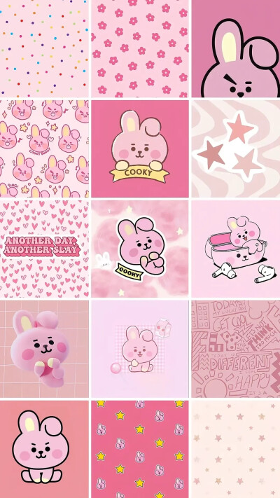 KPOP壁纸第54弹（line friends-cookie拼贴壁纸）