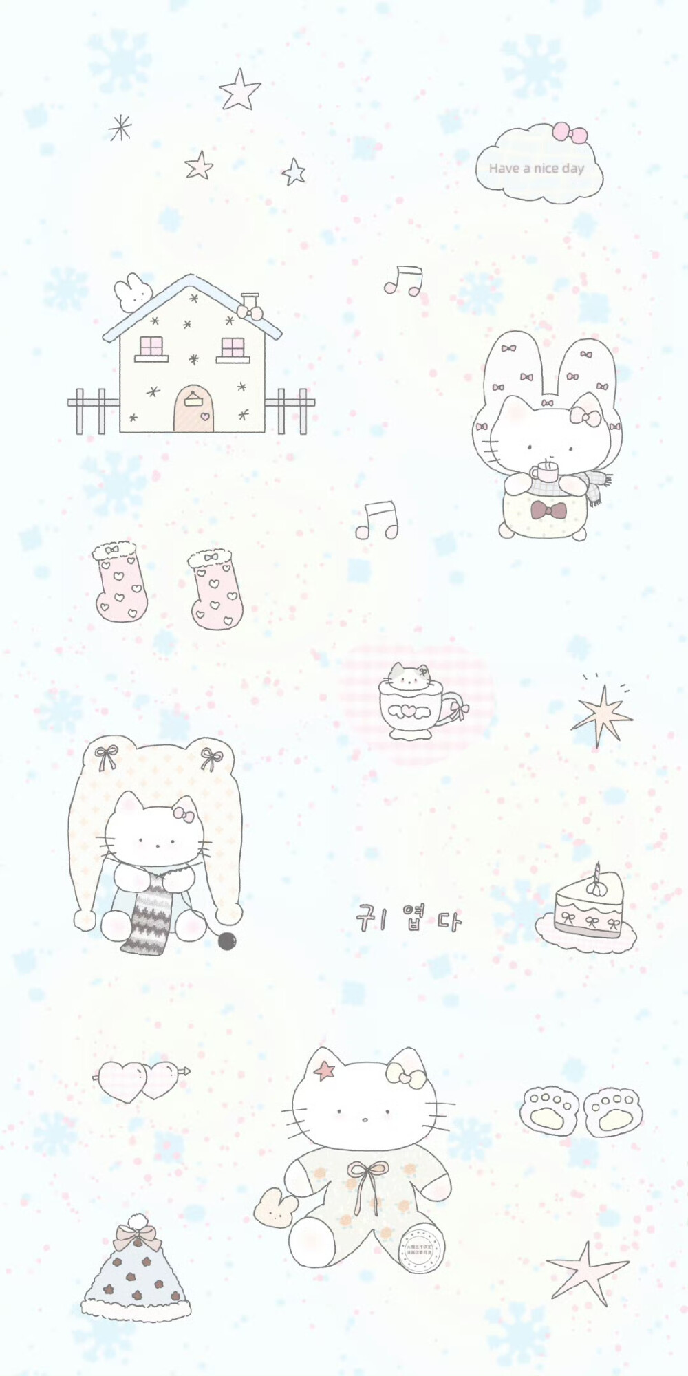 少女心聊天背景图