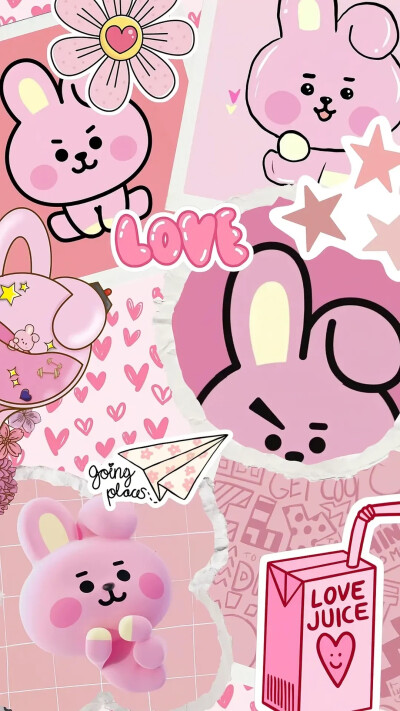 KPOP壁纸第54弹（line friends-cookie拼贴壁纸）