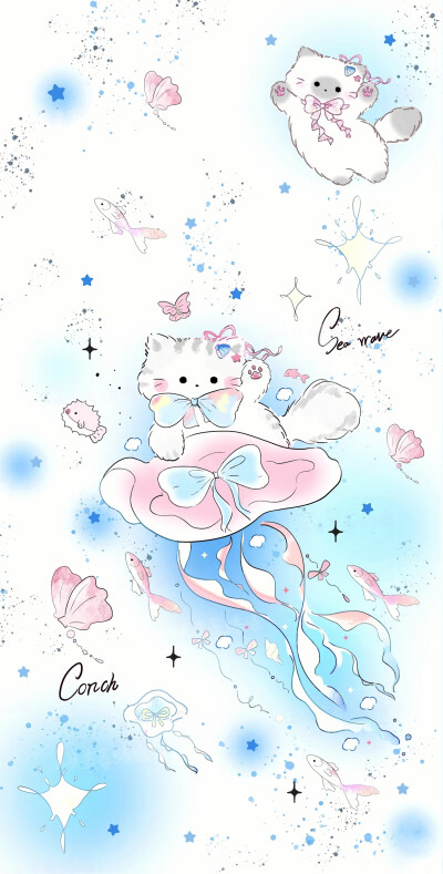 简约梦幻蓝色系聊天背景壁纸锁屏，来自网络侵删，(个人很喜欢1/2