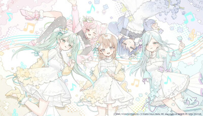 来源@Project_SEKAI搬运
世界计划5周年纪念插画
由夏炉（x@karohroka）负责绘制