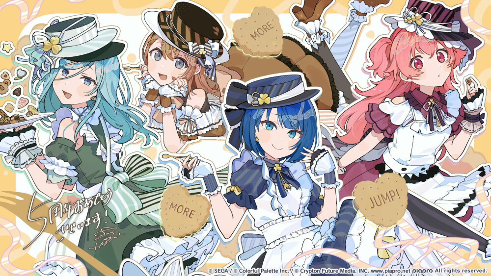 来源@Project_SEKAI搬运 五周年贺图
由八三（x@xxhachisan）担任绘制