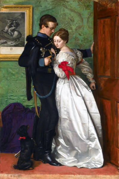 黑不伦瑞克人约翰.埃弗雷特·米菜
1860年，布面油画104cm x 68.5cm利物浦阳光
港，利华夫人美术馆