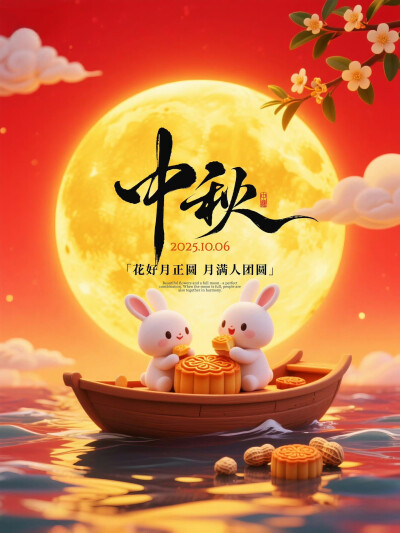中秋
图片来自网络，侵删