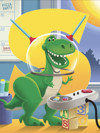 皮克斯 玩具总动员 三眼仔 抱抱龙