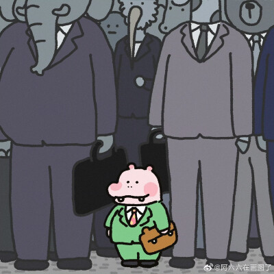 阿六六在画图了