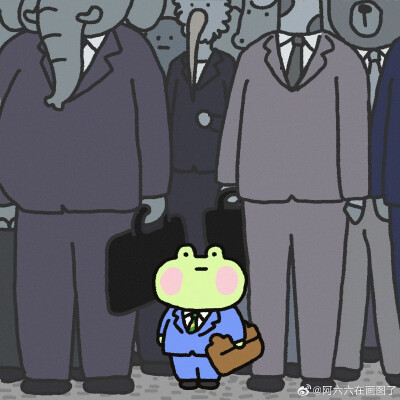 阿六六在画图了