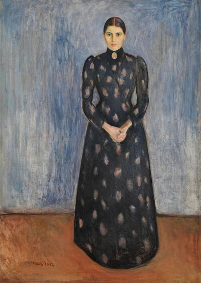 《Portrait of Inger Munch_安格尔·蒙克的画像》