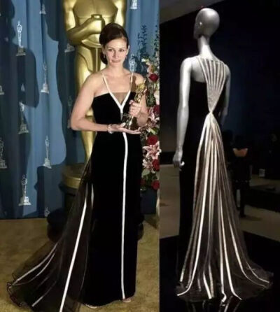 朱莉亚·罗伯茨一袭Valentino1969年款的复古长裙