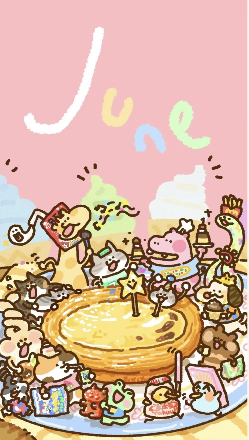 阿六六在画图了