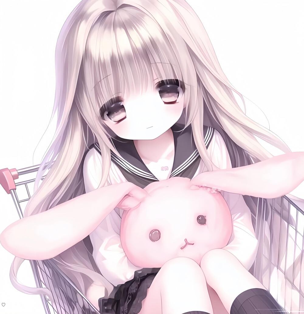 粉色系动漫女生头像