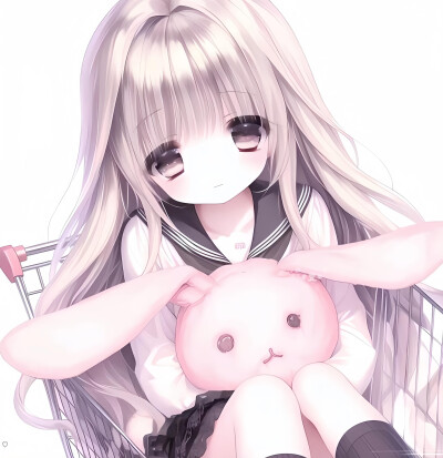 粉色系动漫女生头像