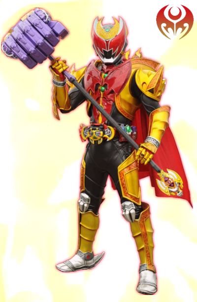 假面骑士魔皇月骑，魔皇德伽重锤。《假面骑士月骑》。(侵权删)
