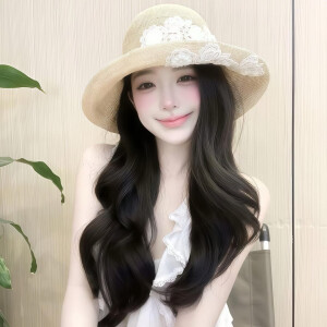 氛围感时尚真人女头，侵权删