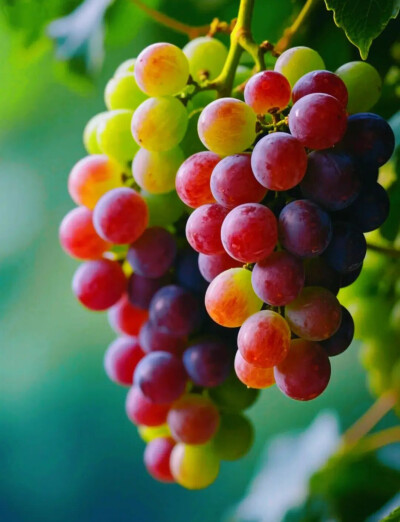 走进葡萄园就被治愈了，阳光穿过叶隙洒在紫莹莹的串儿上，连风都带着成熟的果香。