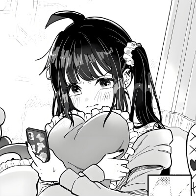 黑白漫画/女生头像