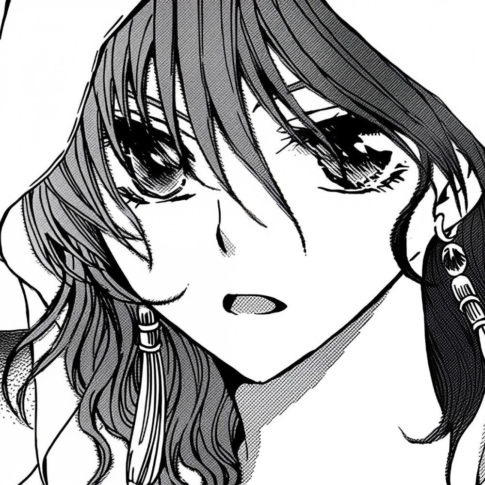 黑白漫画/女生头像