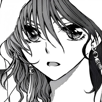 黑白漫画/女生头像