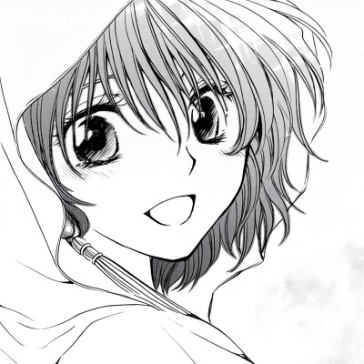 黑白漫画/女生头像