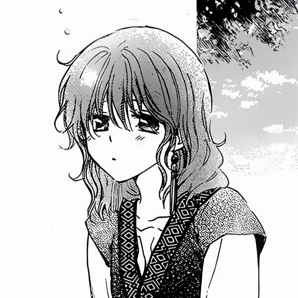 黑白漫画/女生头像