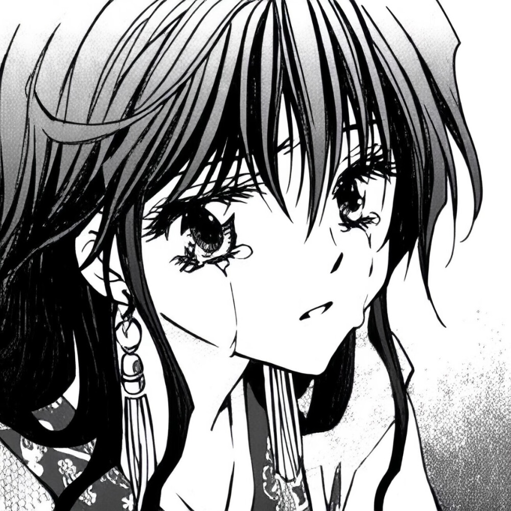 黑白漫画/女生头像