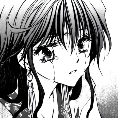 黑白漫画/女生头像